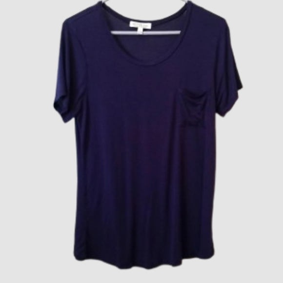 🌴Navy Blue Tee Top - Picture 1 of 8